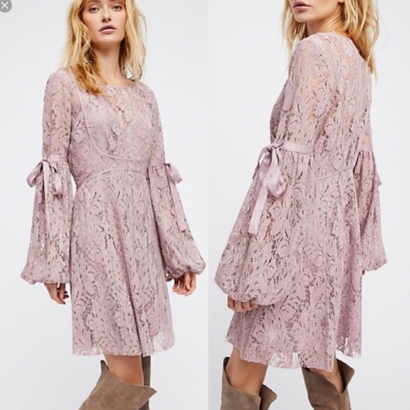 Free People Dresses & Skirts - Free People Ruby Mini Dress in Peach